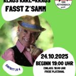 Der TSV präsentiert Klaus Karl-Kraus am 24.10.2025