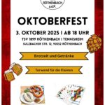 2. Oktoberfest im Tennisheim am 03.10.2025