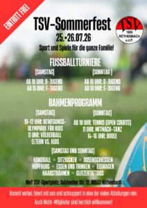 Mehr über den Artikel erfahren ⚽🎉 TSV-Sommerfest 2026 🎉⚽