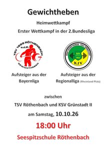 Mehr über den Artikel erfahren 2. BUNDESLIGA – WIR SIND BEREIT! HEIMKAMPF-PREMIERE IN RÖTHENBACH!